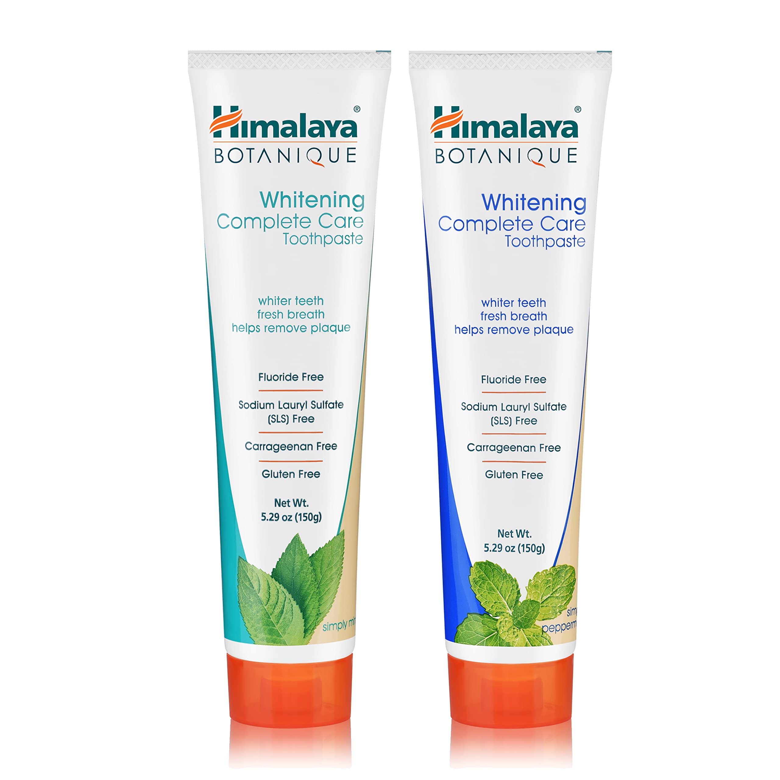 Himalaya Botanique Complete Care Whitening Toothpaste, Simply Mint, for a Clean Mouth, Whiter Teeth and Fresh Breath, 5.29 oz