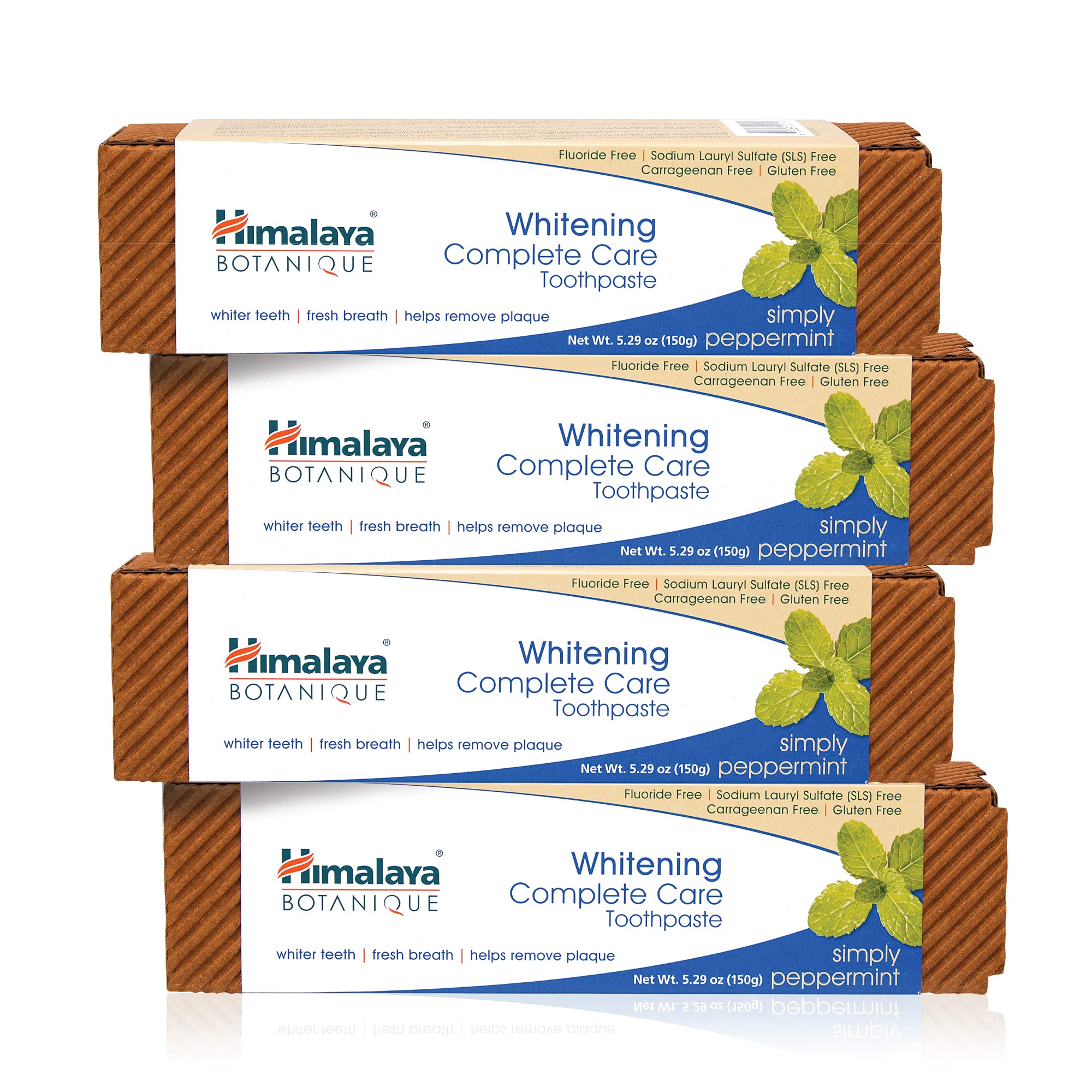 Himalaya Botanique Complete Care Whitening Toothpaste, Simply Mint, for a Clean Mouth, Whiter Teeth and Fresh Breath, 5.29 oz