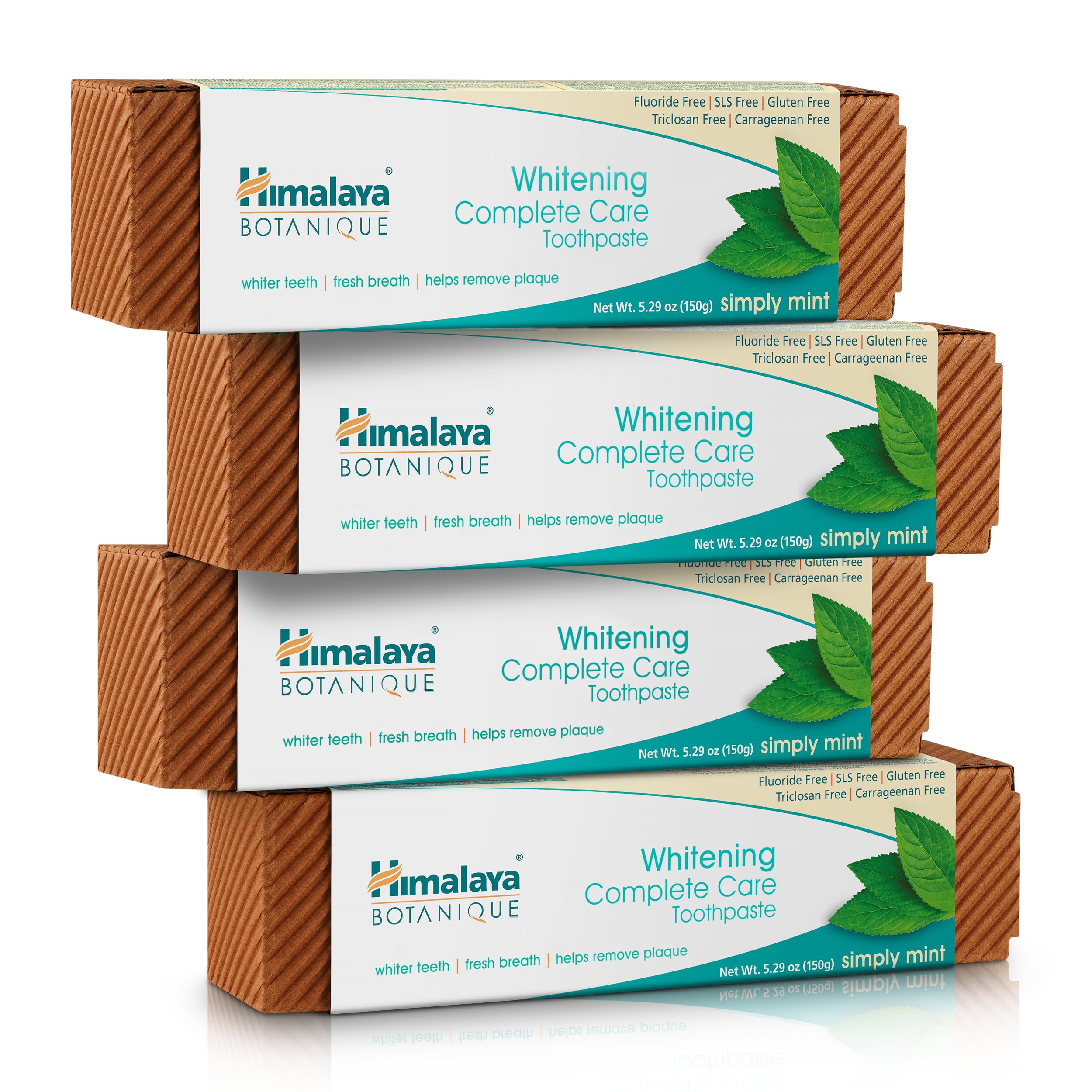 Himalaya Botanique Complete Care Whitening Toothpaste, Simply Mint, for a Clean Mouth, Whiter Teeth and Fresh Breath, 5.29 oz